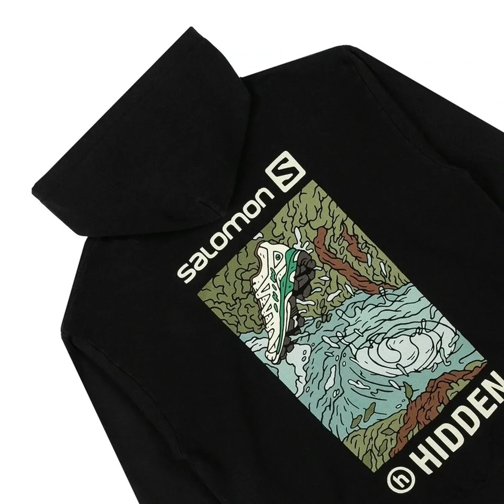 HIDDEN NY x Salomon Artifact Trails Hoodie Black XL - Picture 5 of 8